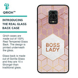 Boss Lady Glass Case for Xiaomi Redmi Note 9 Pro