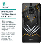 Black Warrior Glass Case for Xiaomi Redmi Note 9 Pro