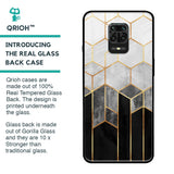 Tricolor Pattern Glass Case for Xiaomi Redmi Note 9 Pro