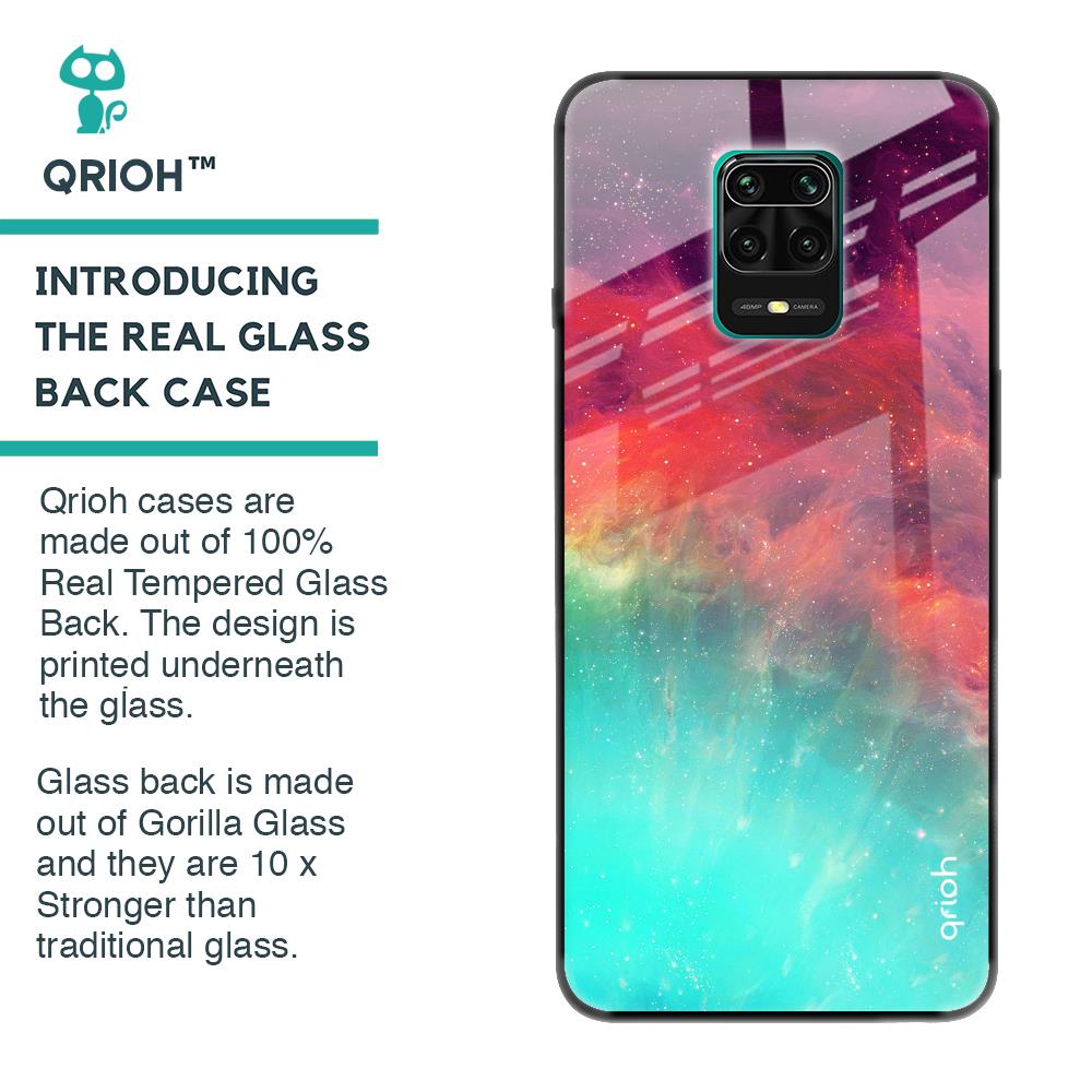 Colorful Aura Glass Case for Redmi Note 9 Pro