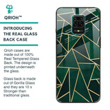Abstract Green Glass Case For Redmi Note 9 Pro