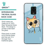 Adorable Cute Kitty Glass Case For Redmi Note 9 Pro