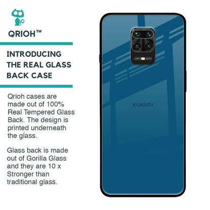 Cobalt Blue Glass Case for Xiaomi Redmi Note 9 Pro