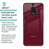 Classic Burgundy Glass Case for Xiaomi Redmi Note 9 Pro