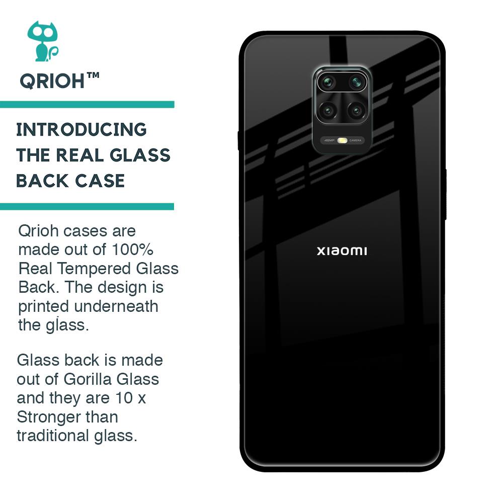 Jet Black Glass Case for Xiaomi Redmi Note 9 Pro