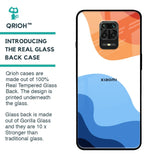 Wavy Color Pattern Glass Case for Xiaomi Redmi Note 9 Pro