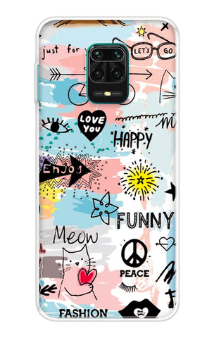 Happy Doodle Xiaomi Redmi Note 9 Pro Back Cover
