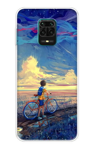 Riding Bicycle to Dreamland Xiaomi Redmi Note 9 Pro Back Cover