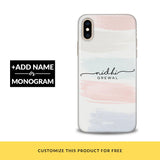 Light Stroke Pastel Customized Phone Cover