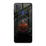 Lord Hanuman Animated Samsung A21s Glass Back Cover Online