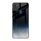 Black Aura Samsung A21s Glass Back Cover Online