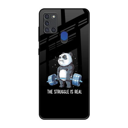 Real Struggle Samsung A21s Glass Back Cover Online