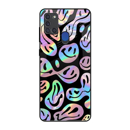 Acid Smile Samsung A21s Glass Back Cover Online