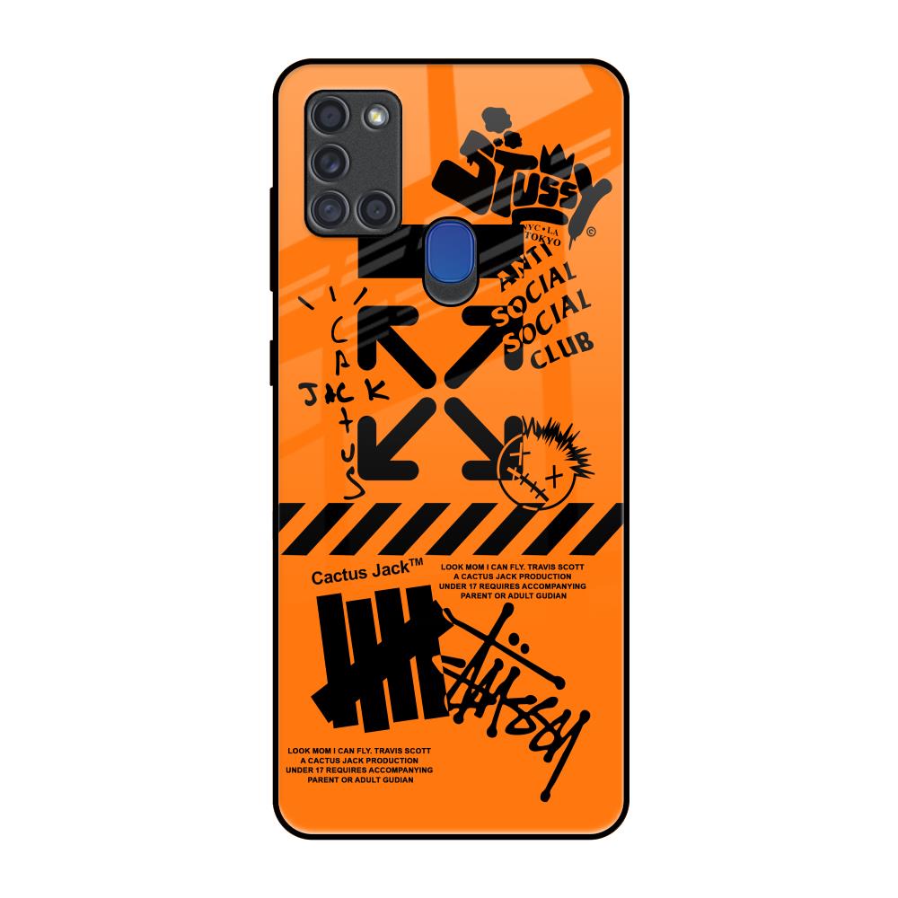 Anti Social Club Samsung A21s Glass Back Cover Online