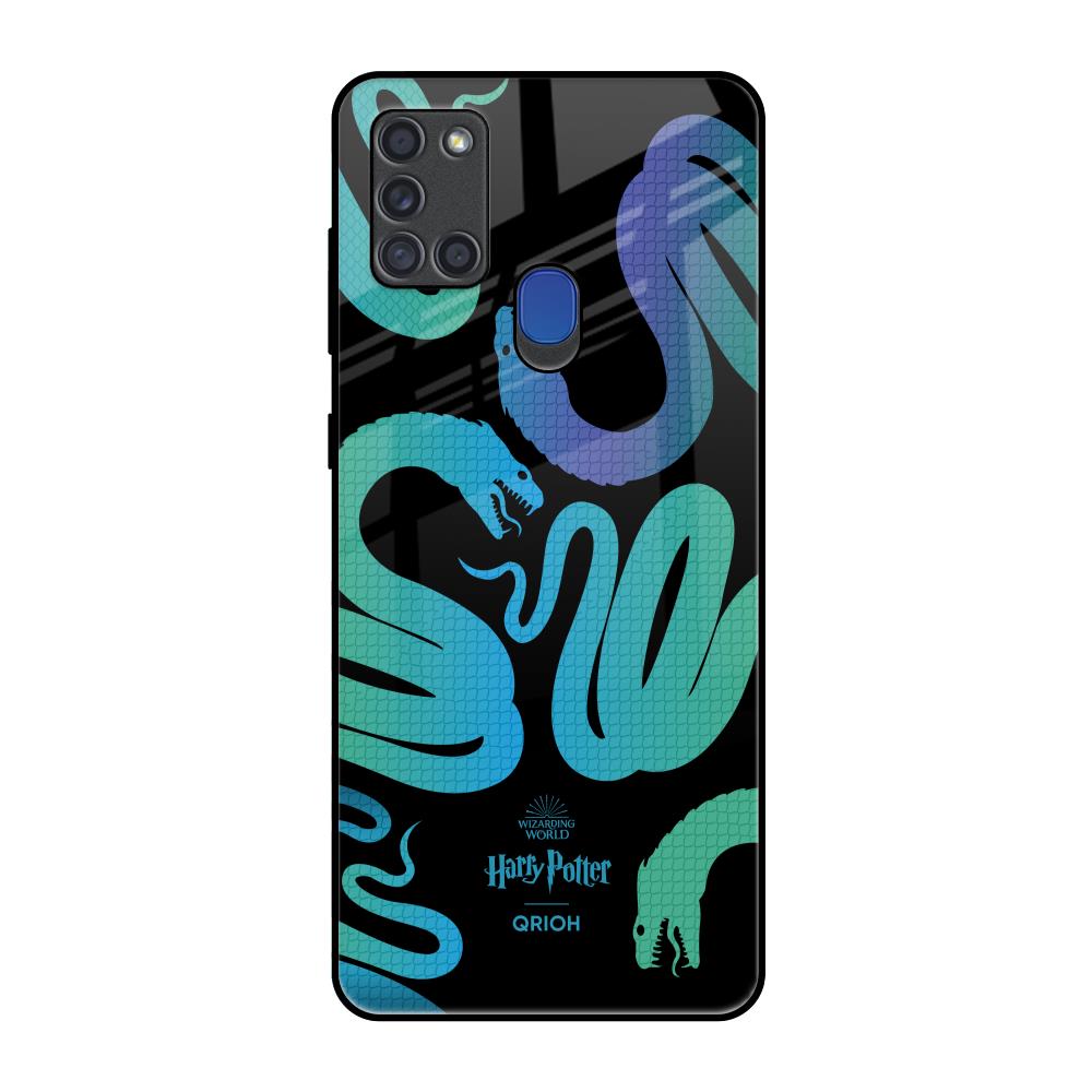 Basilisk Samsung A21s Glass Back Cover Online