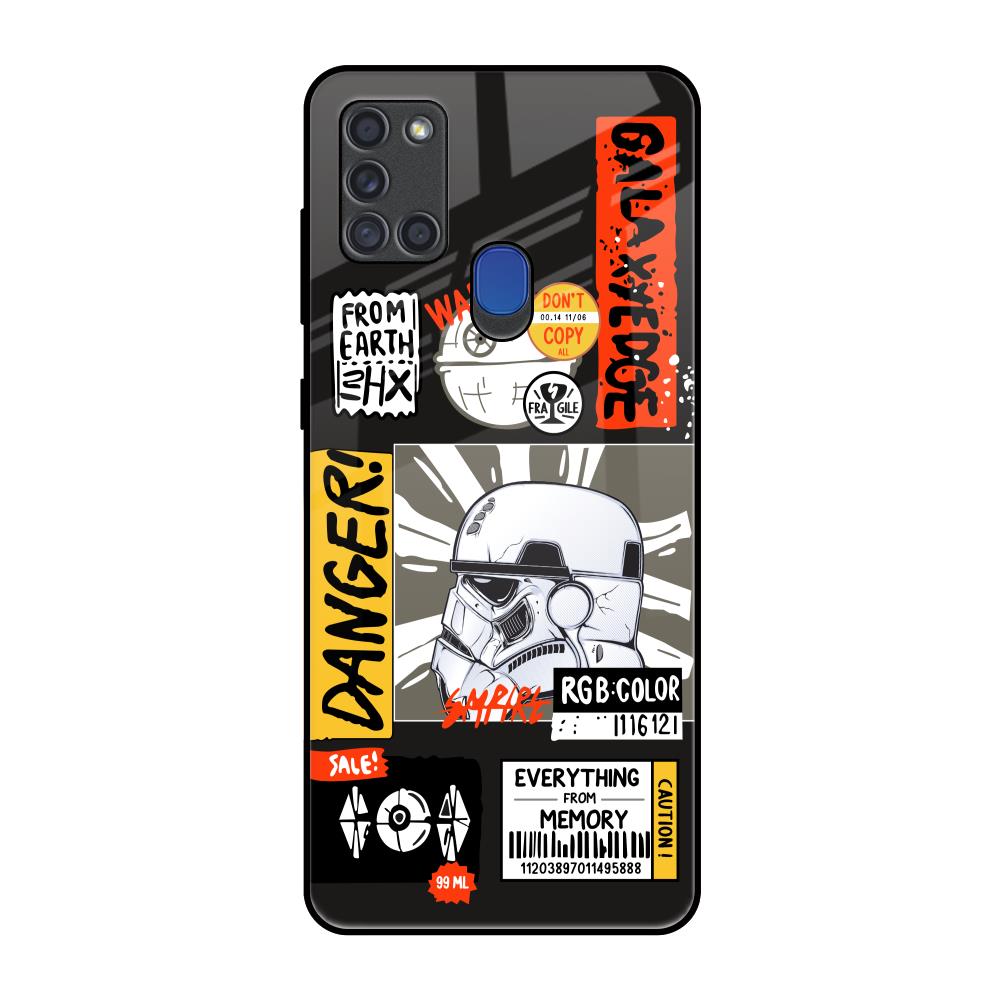 Galaxy Edge Samsung A21s Glass Back Cover Online