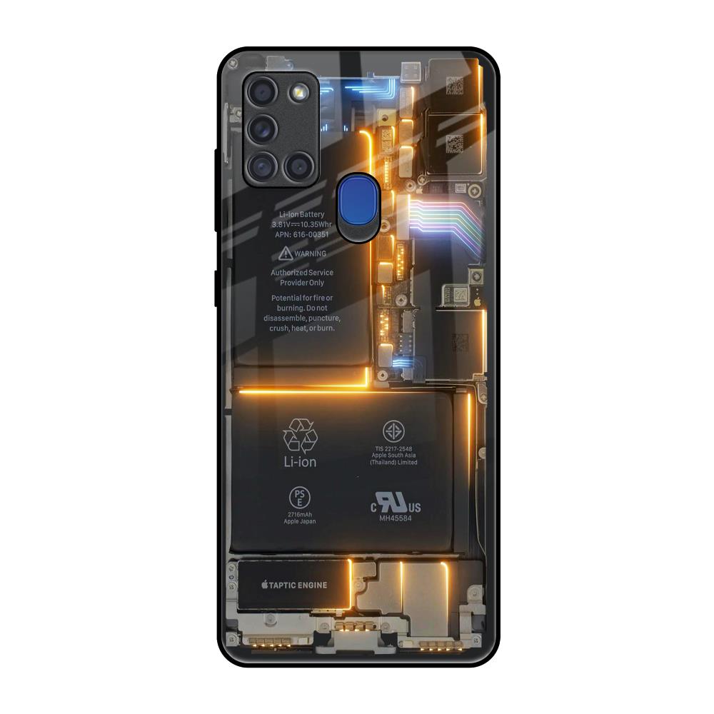 Glow Up Skeleton Samsung A21s Glass Back Cover Online