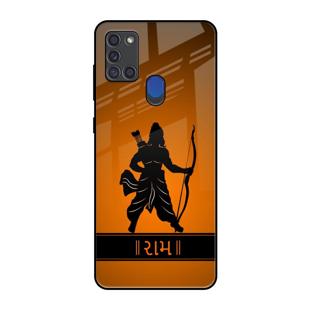 Halo Rama Samsung A21s Glass Back Cover Online