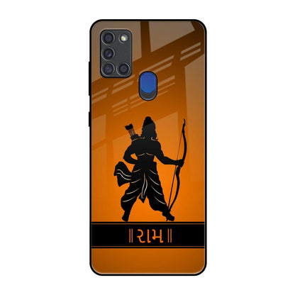 Halo Rama Samsung A21s Glass Back Cover Online