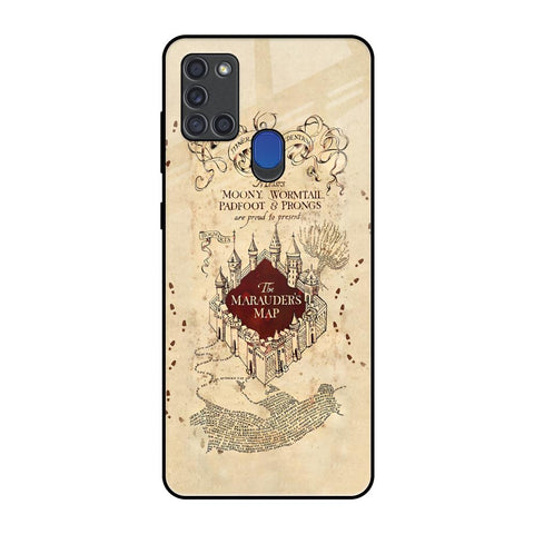 Magical Map Samsung A21s Glass Back Cover Online