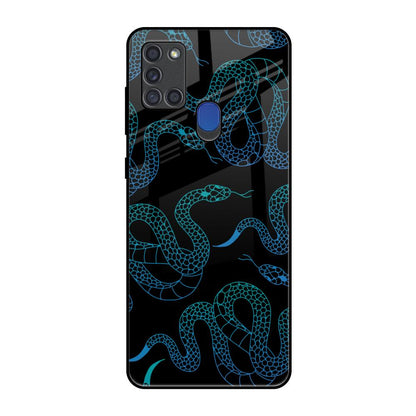 Serpentine Samsung A21s Glass Back Cover Online