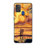 Sunset Vincent Samsung A21s Glass Back Cover Online