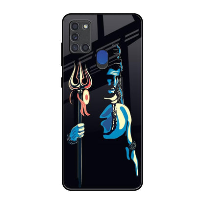 Mahakal Samsung A21s Glass Back Cover Online