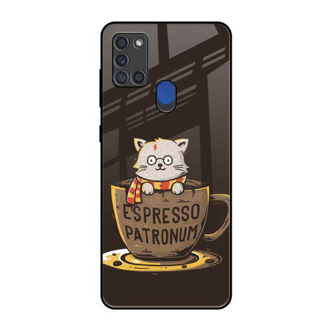 Tea With Kitty Samsung A21s Glass Back Cover Online