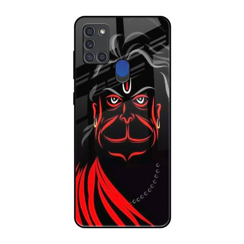 Lord Hanuman Samsung A21s Glass Back Cover Online