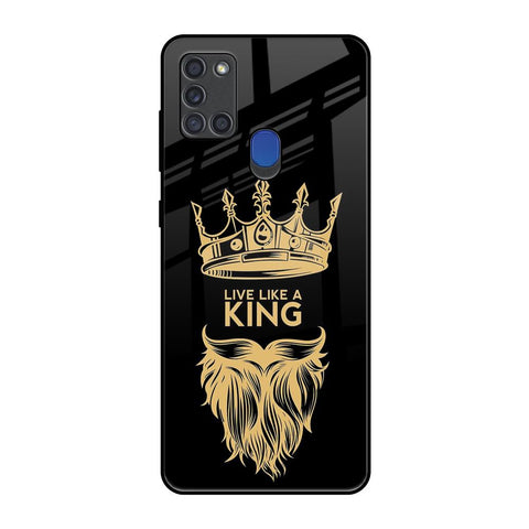 King Life Samsung A21s Glass Back Cover Online