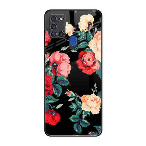 Floral Bunch Samsung A21s Glass Back Cover Online