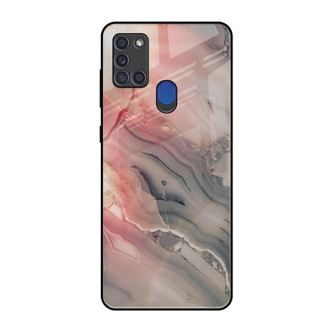 Pink And Grey Marble Samsung A21s Glass Back Cover Online