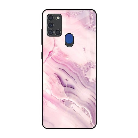 Diamond Pink Gradient Samsung A21s Glass Back Cover Online