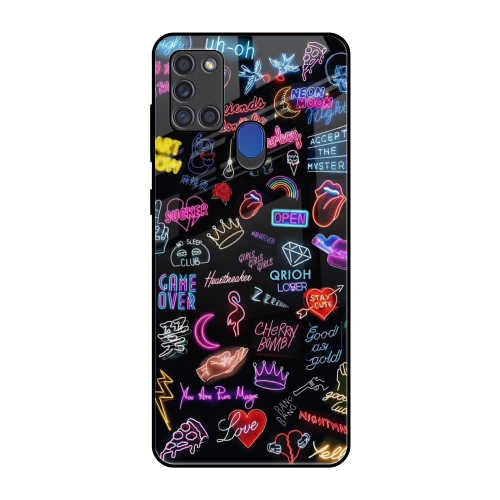 Accept The Mystery Samsung A21s Glass Back Cover Online