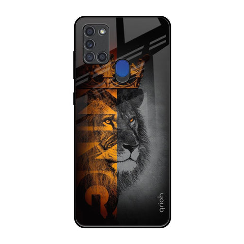 King Of Forest Samsung A21s Glass Back Cover Online