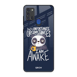 Struggling Panda Samsung A21s Glass Back Cover Online