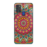 Elegant Mandala Samsung A21s Glass Back Cover Online