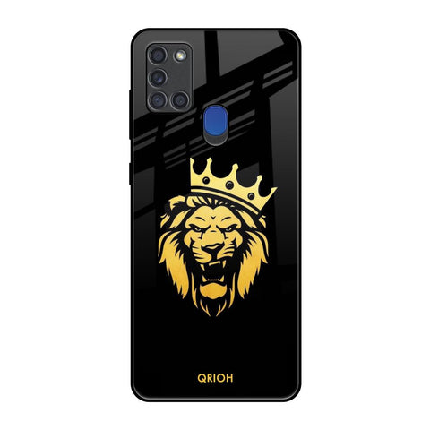 Lion The King Samsung A21s Glass Back Cover Online