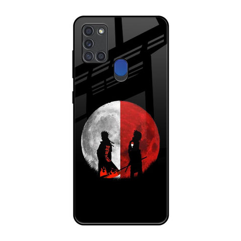 Anime Red Moon Samsung A21s Glass Back Cover Online