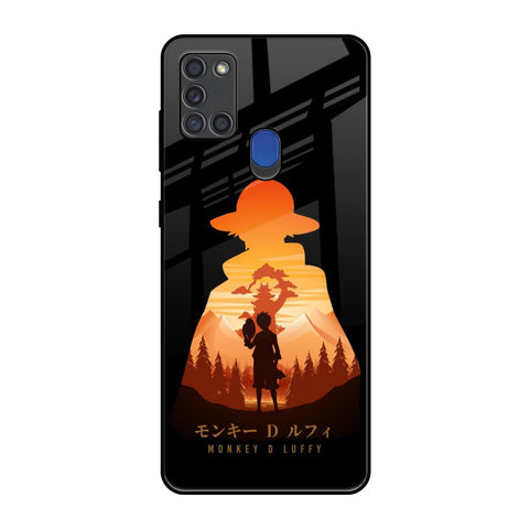 Luffy One Piece Samsung A21s Glass Back Cover Online