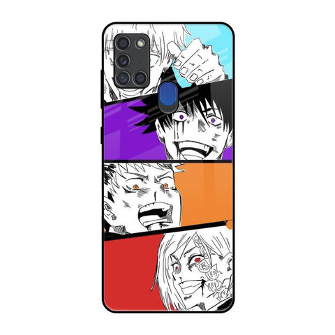 Anime Sketch Samsung A21s Glass Back Cover Online