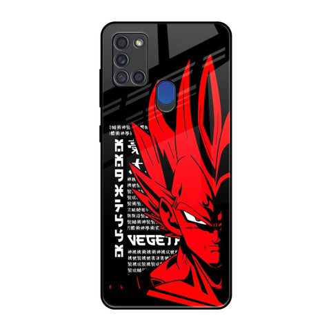 Red Vegeta Samsung A21s Glass Back Cover Online