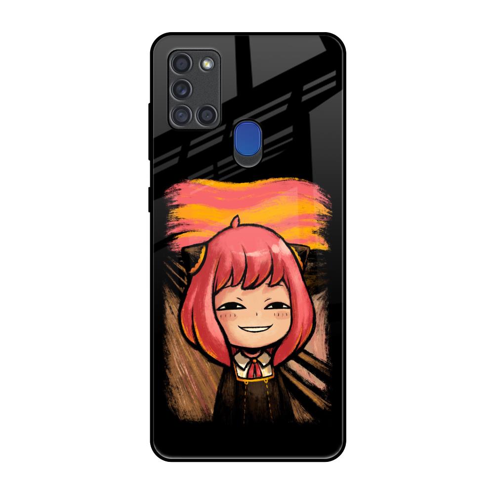 Spy X Family Samsung A21s Glass Back Cover Online