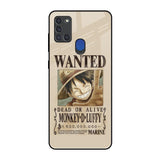 Luffy Wanted Samsung A21s Glass Back Cover Online