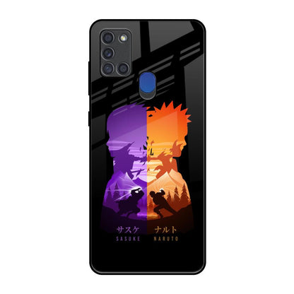 Minimalist Anime Samsung A21s Glass Back Cover Online