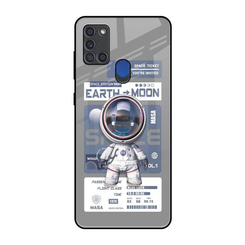 Space Flight Pass Samsung A21s Glass Back Cover Online