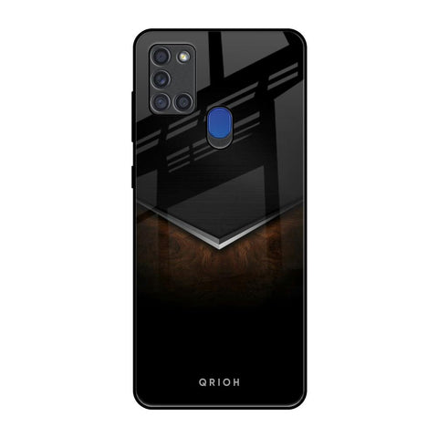 Dark Walnut Samsung A21s Glass Back Cover Online
