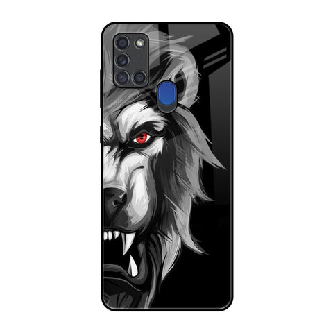 Wild Lion Samsung A21s Glass Back Cover Online