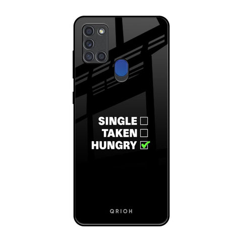 Hungry Samsung A21s Glass Back Cover Online