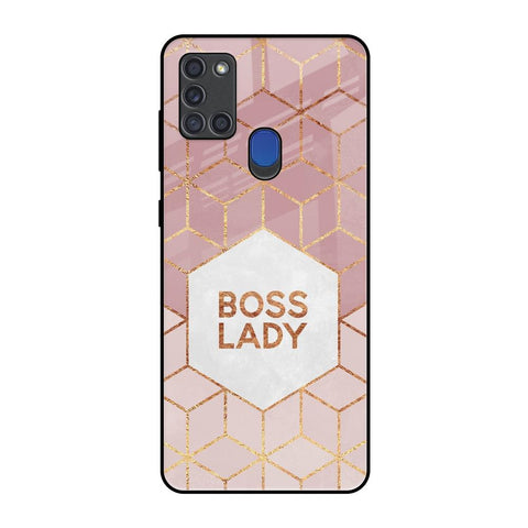 Boss Lady Samsung A21s Glass Back Cover Online